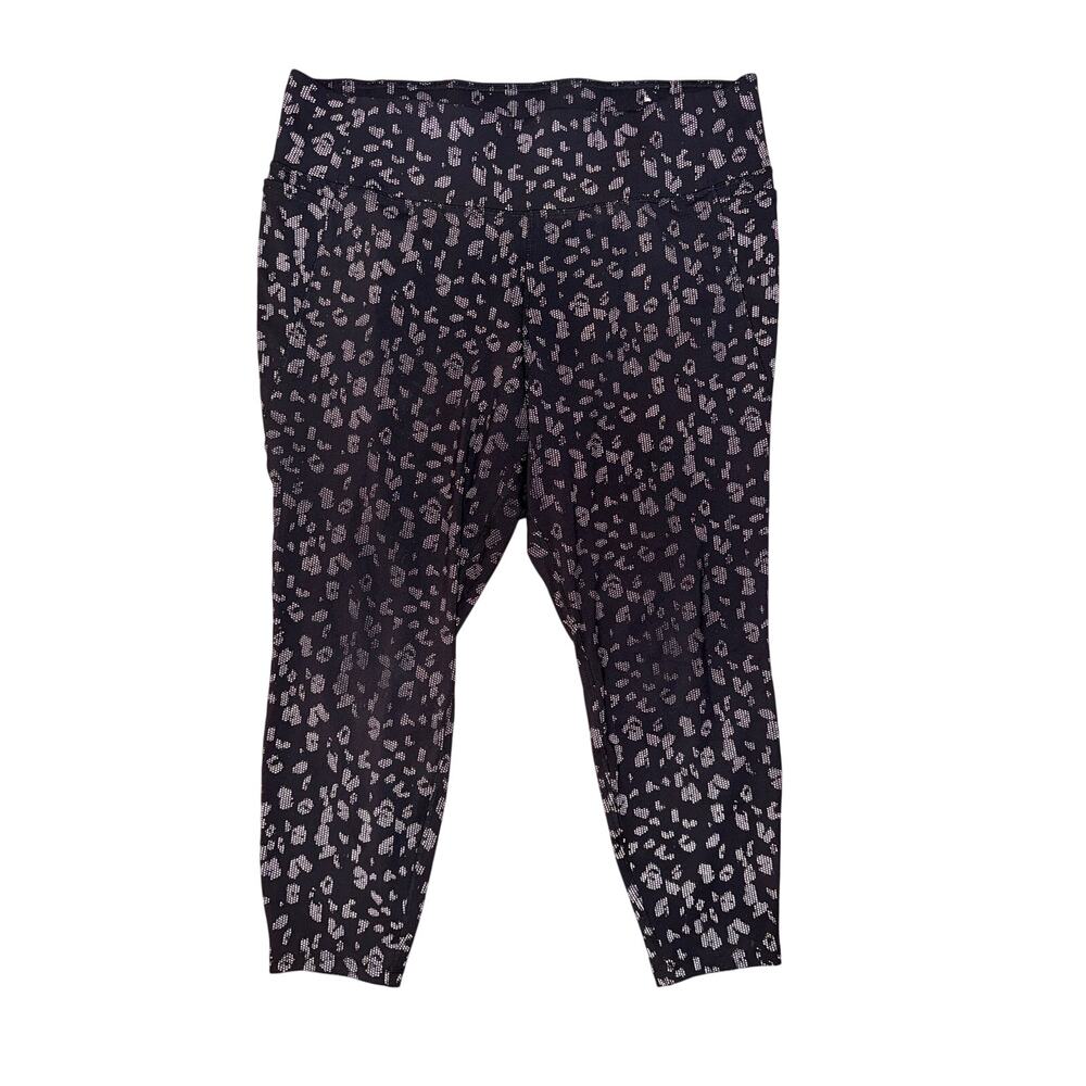 Livi lane Bryant black leopard print leggings plus size 22 24 workout gym